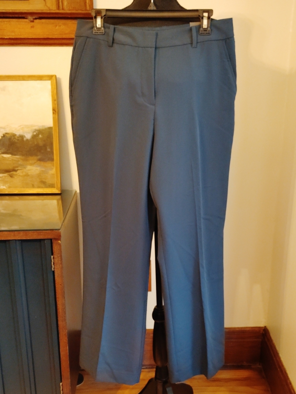 Worthington Wide-Leg Trousers in Slate Blue
